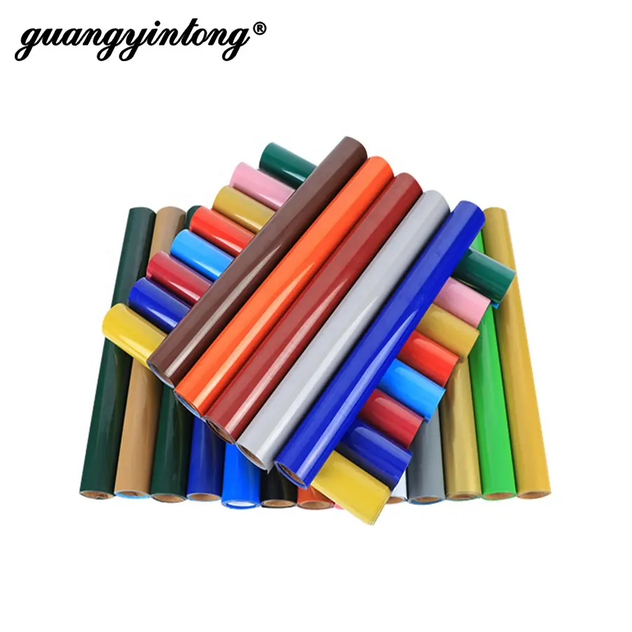 Guang yintong hochwertige matte weiße htv Wärme übertragungs papier Eisen auf htv rot weiß und blau htv