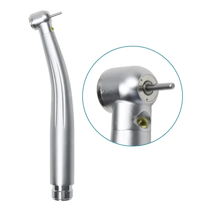 Instrumento odontológico 2 furos Push High Speed Ceramic Bearing Turbina Dental LED handpiece Torque