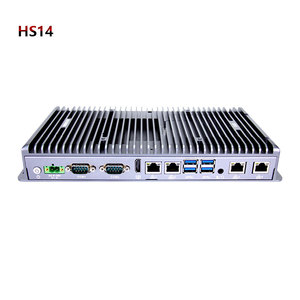デュアルRJ45100 M/1000M 6 DB9 4 USB産業用ボックスpci78765U制御埋め込みファンレスコンピューターミニデスクトップ産業用ミニPC - Product Image 1