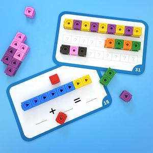 幼稚園学習活動番号カウントブロックおもちゃモンテッソーリ教育クリエイティブ数学リンクキューブ - Product Image 4