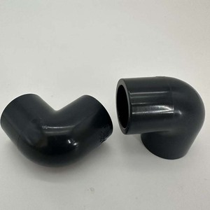 SCH80 90度UPVC弯头胶连接聚氯乙烯配件1/2 "3/4" 1-1/4 "1-1/2" 2-1/2 "3" 4 "5" 6 "8" 聚氯乙烯-U形管件 - Product Image 5