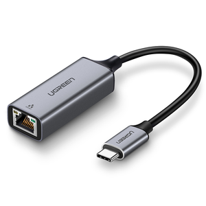 กิกะบิต RJ45ถึง USB 3.0 Type-C (Thunderbolt 3) อะแดปเตอร์เครือข่าย Ethernet LAN UGREEN USB C ไปยัง Ethernet Adapter - Product Image 1
