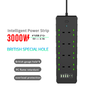 Multi enchufe portátil Reino Unido Gsm toma de corriente Placa de extensión Universal Usb enchufe con Usb para el hogar al aire libre - Product Image 2