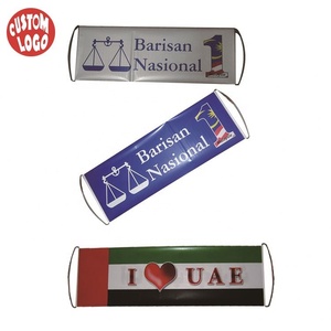 Hot Sale Hand Scrolling Einziehbare Hand Scrolling Slogan Cheer ing Blank Handheld Banner Scroll - Product Image 1