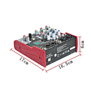 Clavax 002 Professional 4 Channel Vocal Effects Mixer Digital Audio <strong>Music</strong> Mixer <strong>Dj</strong> Console for Small <strong>Party</strong> Recording Concert
