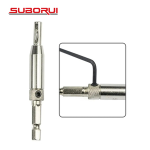博瑞8pcs HSS六角柄门窗开孔器木工铰链钻HSS自定心铰链钻头组