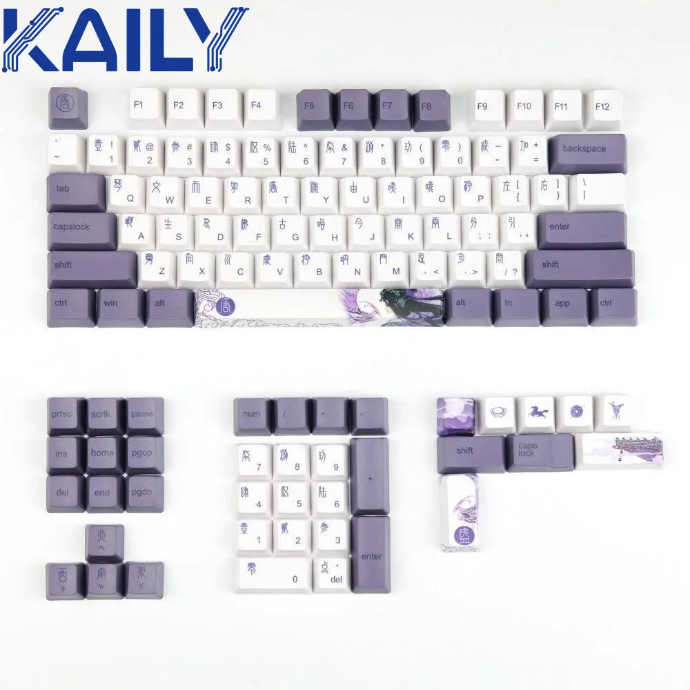 ייצור OEM משחקי מואר מקלדת הזרקת עובש שני צבע keycap עובש