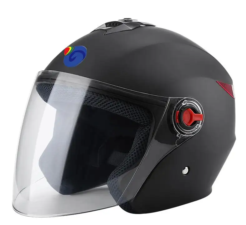 Fornecimento exclusivo de comércio exterior meia capacetes para veículos elétricos, equitação, capacetes antiembaçantes para todas as estações, capacetes para motocicletas
