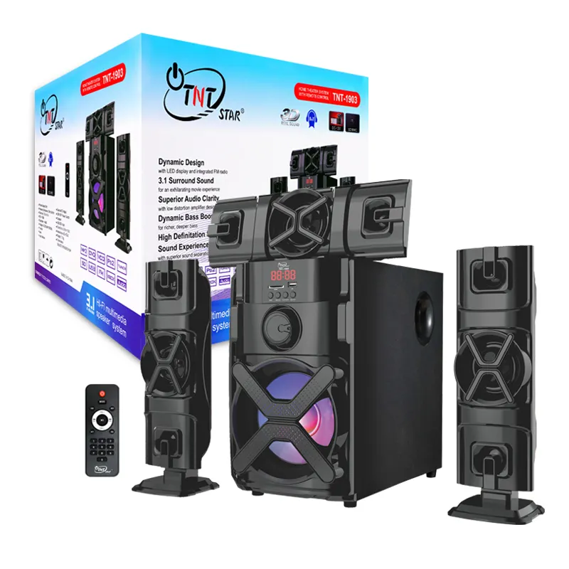 Tntstar TNT-1903 Mới 21*2 Sub Woofer Bass Woofer Loa Âm Thanh Hệ Thống Loa Rạp Hát Tại Nhà