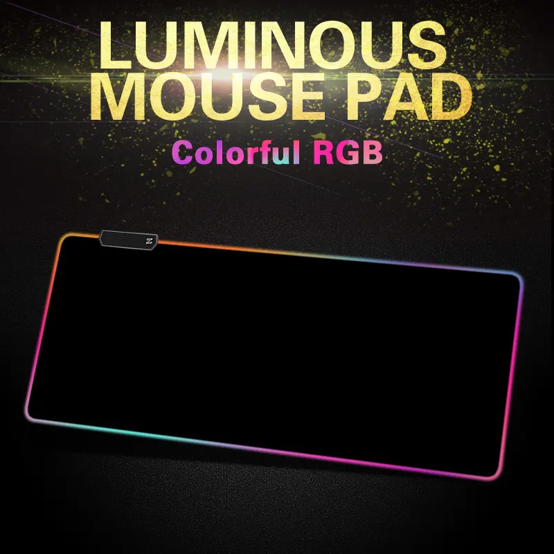 Kaymaz kauçuk taban özel oyun aydınlatma kablosuz RGB Mouse Pad LED Mousepad 2022