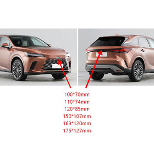 カーステッカーフロントグリルリアトランクバッジ交換用エンブレムミラーLEXUS RX300 IS250 LX570 is200 is300 ls400用のスムーズなリフィット - Product Image 2