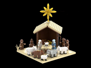 Con số đồ chơi tùy chỉnh mang khối xây dựng đồ chơi chéo Chúa Kitô của Chúa Giêsu sinh với Bộ khối xây dựng lắp ráp - Product Image 6