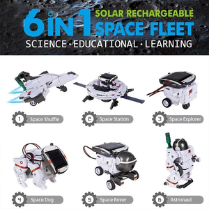 DIY Solar Power <span class=keywords><strong>Science</strong></span> Kit Pädagogisches Roboters pielzeug 6 <span class=keywords><strong>in</strong></span> 1 DIY Robotics STEM Wissenschaft experiment Solar roboter Spielzeug für Kinder
