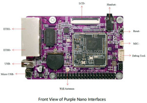 Due porte Ethernet 2 rj45 IDO-SBC2D06 Linux SBC scheda di sviluppo 1.2G compatibile con modulo SOM Raspberry Pi 3 Raspberry Pi