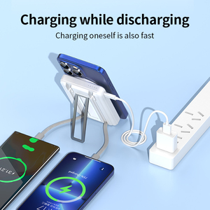 5 in1ワイヤレス磁気パワーバンク10000mah、アップル用ケーブル内蔵、すべての電話とiWatchにユニバーサルなUSBCケーブル - Product Image 2