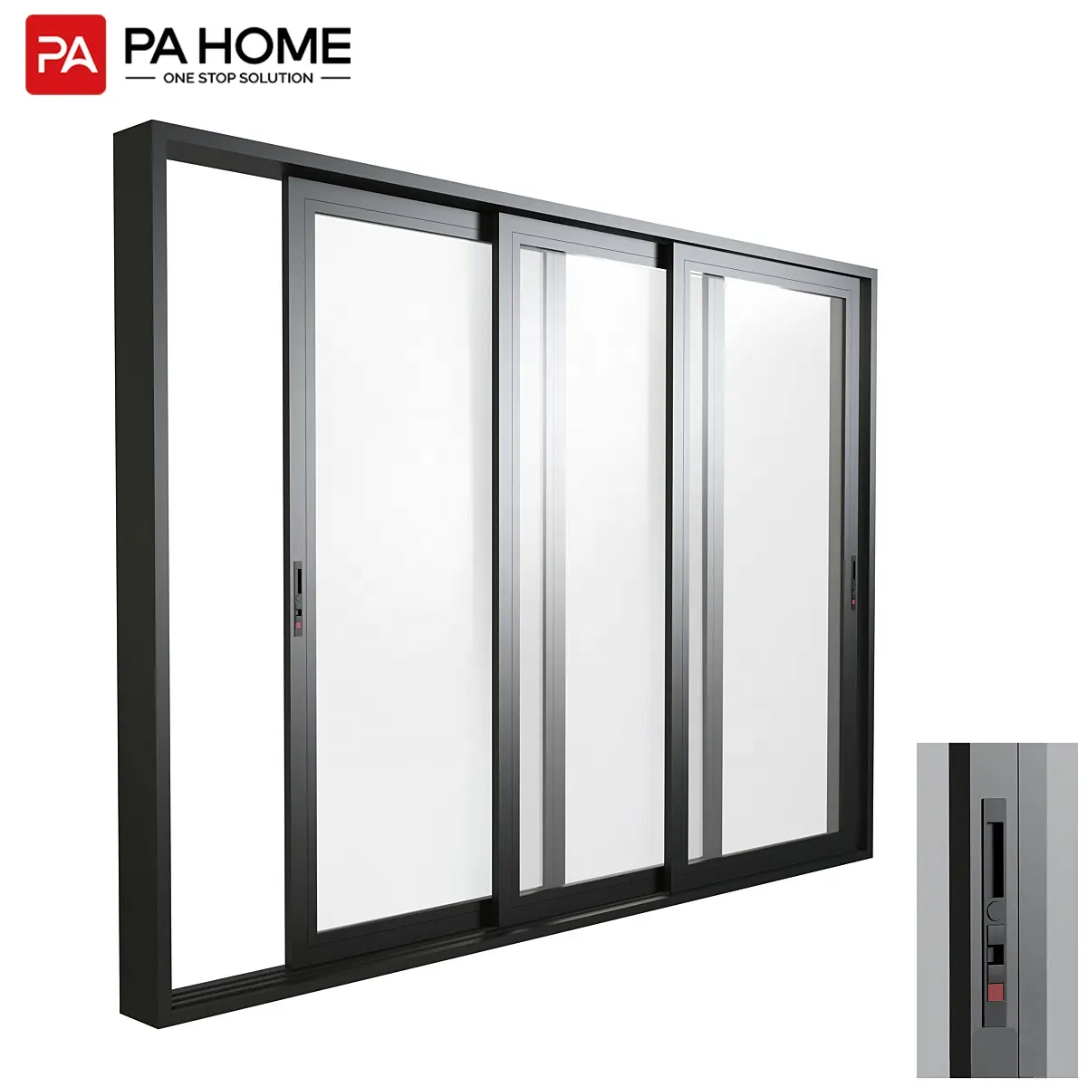 منزل مخصص PA تصاميم حديثة من الألومنيوم pvc أبواب منزلقة نوافذ زجاجية