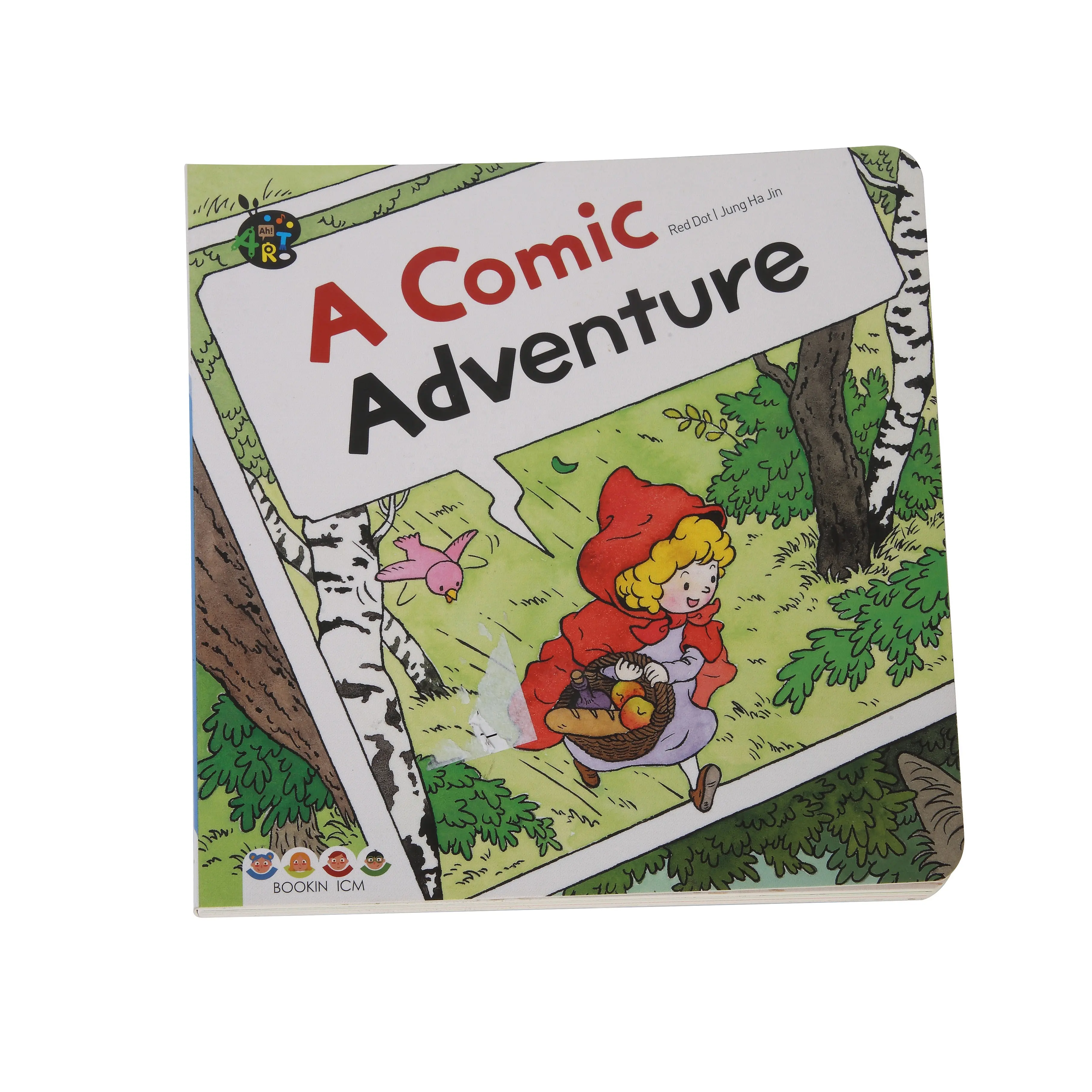 저렴한 사용자 정의 고품질 아이 아기 이야기 카드 풀 컬러 영어 하드 커버 어린이 판지 어린이 보드 책 인쇄