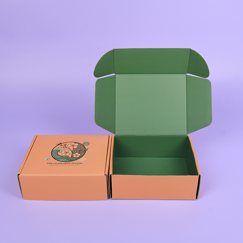 Pêche/Coral + Vert mousse