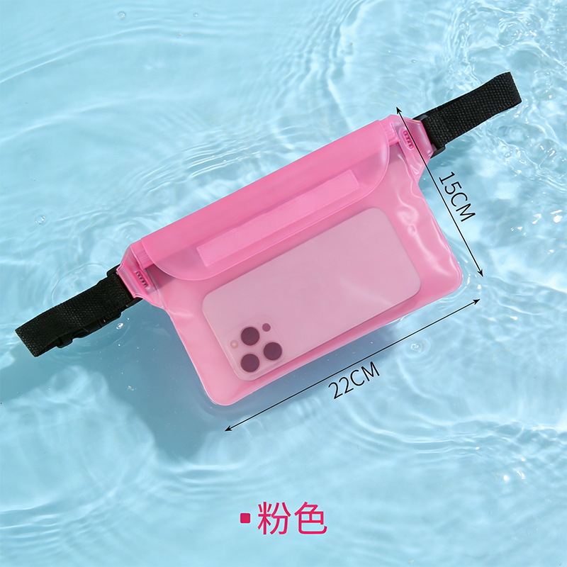 Waterproof Waist Bag with Extra Large Capacity - Pink