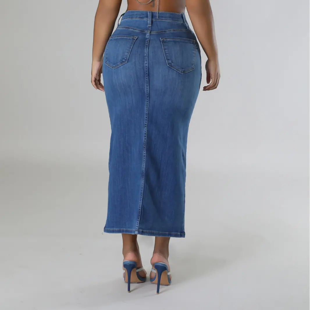 Individuelles Produkt heiße Stretch Jeans mit Gold, hohe taille zerrissene Jeans Kette Damen Denim Jeans Hosen /