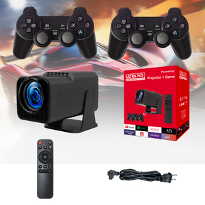 Proyector inteligente F600 + controladores de juego 2 en 1, proyector de juego combinado 2,4G + 5G, aplicación Wifi, descarga de Mini proyector portátil 4K para el hogar - Product Image 1