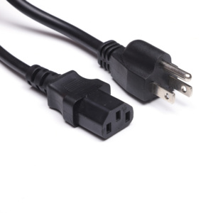Güç kablosu 10A 13A 15A 125V 3 pin ac güç kablosu tüketici elektroniği için iec c14 abd güç kablosu - Product Image 3