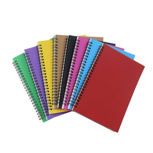 Cuaderno de diario A5 personalizado de varios colores, encuadernación en espiral, cuaderno en espiral con cubierta Kraft dura para estudiantes - Product Image 1