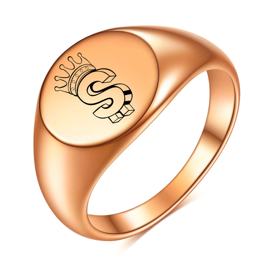 Couronne de dollars en or rose
