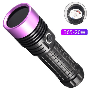 Güçlü 365NM UV el feneri siyah ayna mor ışık 60W floresan yağ kirliliği algılama meşale şarj edilebilir 26650 pil - Product Image 6