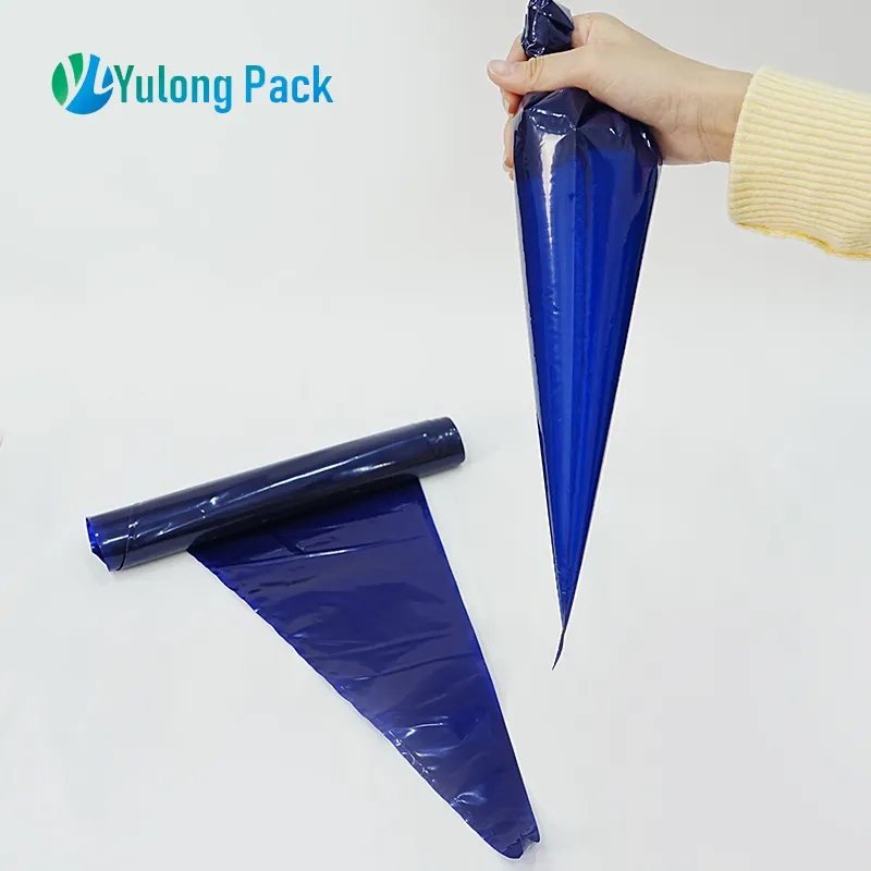 Bolsa de pastelería de Color azul desechable personalizada de plástico de 21 pulgadas para pastelería y confitería y herramienta de decoración de Pasteles de Masa