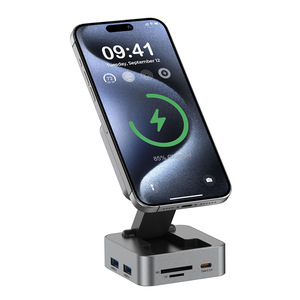 15w מטען אלחוטי מתקפל USB-c ומתאמי USB-c