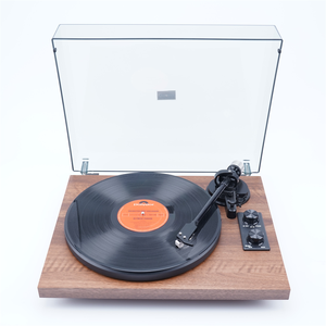 HifiサウンドLPEP2スピードビニールレコードプレーヤー、アルミニウムターンテーブルパッドとBluetooth入出力機能付き - Product Image 2