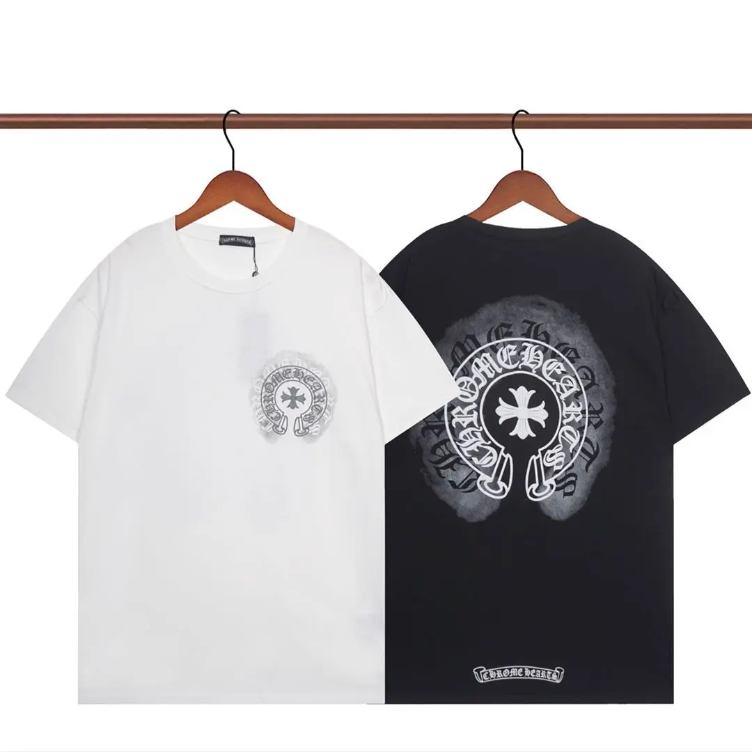 Novedad de verano, camiseta de manga corta para hombre, tela de algodón puro, camiseta personalizada con cuello redondo con estampado de animales de buena calidad para hombre