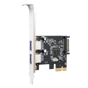 PCI-E至USB 3.0集线器适配器4端口PCI E PCIe 1x台式机计算机扩展卡4 S 5Gbps速度 - Product Image 1