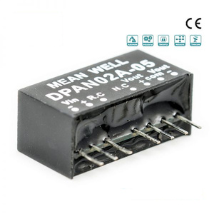 MEAN WELL DPAN02A-05デュアル出力DC-DCコンバータ、 ± 5V ± 200mA、入力9-18Vdc、コンパクトSIPパッケージ、通信/医療用 - Product Image 3
