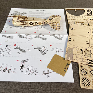 3D yaratıcı ahşap bulmaca Gliders egzersiz beyin gücü ve sabır için eğitim DIY oyuncak - Product Image 6
