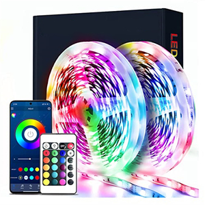 Music Sync 5mLEDストリップ5050 Rgb 5V Usb BluetoothAPPおよび24キーIRリモートコントローラーホームルームテレビバックライトLEDストリップライト - Product Image 1