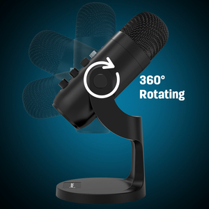 <strong>USB</strong> condenser microphone <strong>computer</strong> with headphone output volume <strong>control</strong> mobile <strong>game</strong>, plug-and-play gamer microphone for PS4 PS5 - Product Image 3