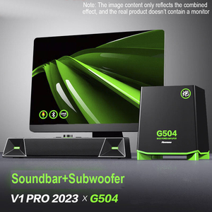 SOCOVEZ制造商提供适用于电脑游戏产品型号V1S的带低音炮和光同步RGB的2.1条形音箱 - Product Image 3