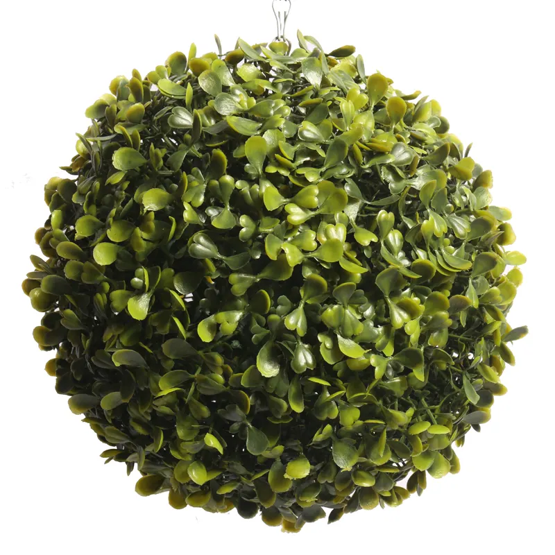 UV dayanıklı sıcak satış yapay Topiary çim topu şimşir topu kapalı açık alan tavanı asılı dekorasyon