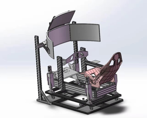 VR Motion sensing Racing tres pantallas Simulador de juego de seis ejes gran entretenimiento Motion sensing equipo de consola de juegos VR - Product Image 5