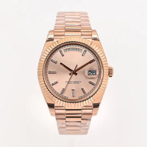 Ultra hochwertige Uhr 40mm Roségold Fabrik EW ETA 3255 Uhrwerk 228235 Luxus Grün 22mm Mondphase - Product Image 5