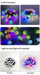 Bluetooth-Licht Außen Innen farbe LED-Lichterketten mit Remote-Bluetooth-App-Steuerung Twinkle Starry Led String Lights Bulb - Product Image 6