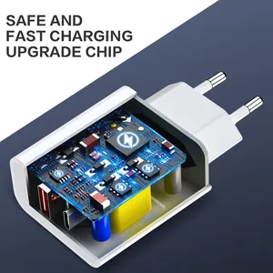 Quick 3.0 20w Fast Charging Dual Ports Pd Usb Type C Wall <strong>Charger</strong> Adapter Travel Pd <strong>Charger</strong> for <strong>All</strong> Mobile Phone - Product Image 3