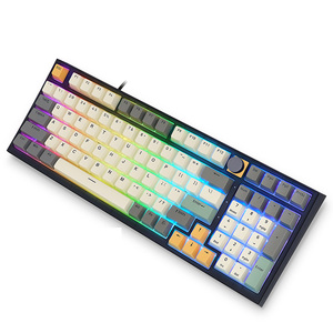 Precio de fábrica Skyloong 98 teclas 3 modos Inalámbrico Conexión rápida Gateron interruptores mecánicos PBT keycaps keybaords para Gamer - Product Image 1