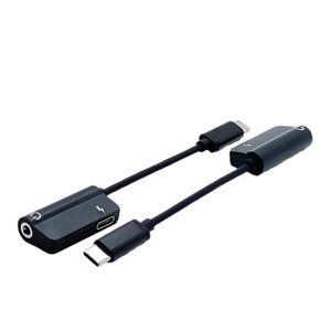 <strong>1</strong> in <strong>2</strong> out <strong>Splitter</strong> Charger <strong>Audio</strong> Adapter Type C to M F To 3.5mm <strong>Audio</strong> for Phone - Product Image 4