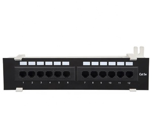 12/24/48 puertos Utp Cat6a/Cat6/Cat5e Rj45 Ethernet Patch Panel para Cable Manager Dual IDC 1U Frame - Product Image 1