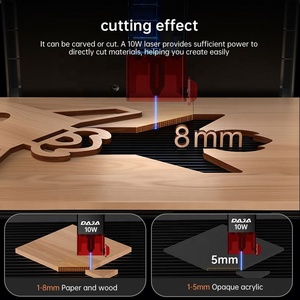 DAJA portátil Mini CNC grabador láser cortador DIY APP Control máquina de grabado láser madera vidrio papel piedra AI pulsado - Product Image 5
