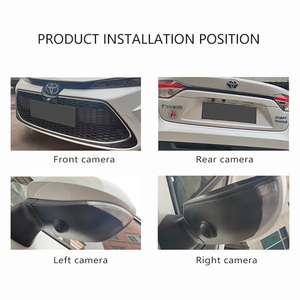 3D 360 Degree Round Rear View Surround Car DVR <strong>Reverse</strong> <strong>4</strong> Camera Kit Parking <strong>Sensor</strong> System 24Truck Backup Side 360 Car Camera