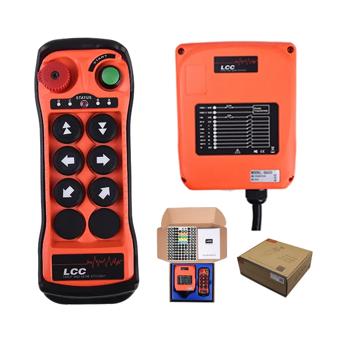 Q600 Lcc remote kontrol nirkabel, pengendali jarak jauh industri dengan 6 tombol derek